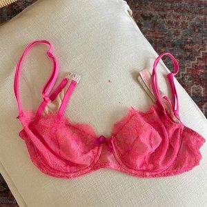 Pink Victoria’s Secret Lace Bra